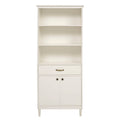 Solid Wood Storage Hutch White N809735