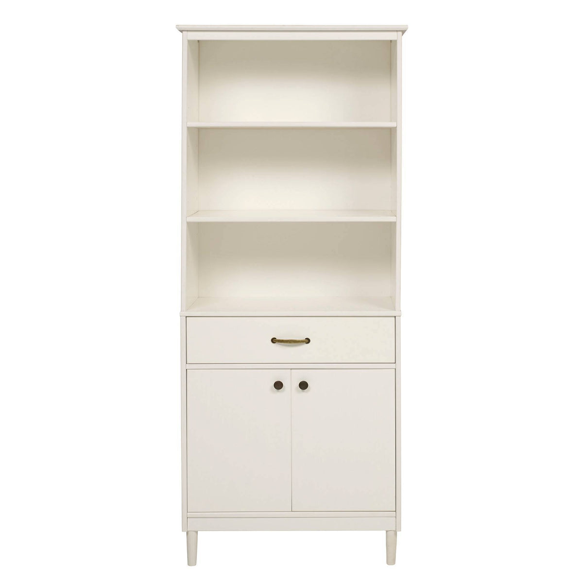 Solid Wood Storage Hutch White N809735