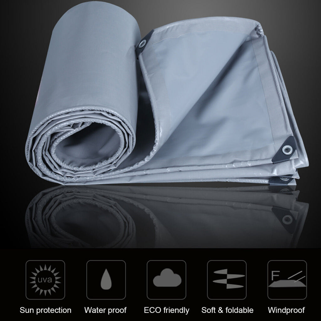 3*5 Meter Grey Waterproof PVC Tarpaulin Canopy Cover Z579