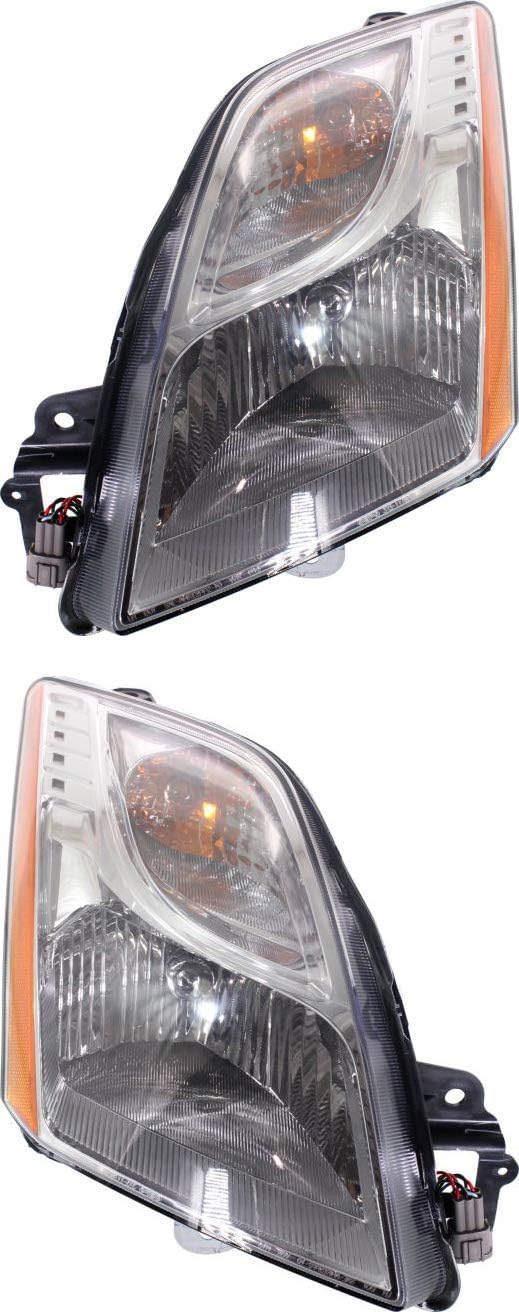 Headlight Assembly Set of 2 Halogen I329