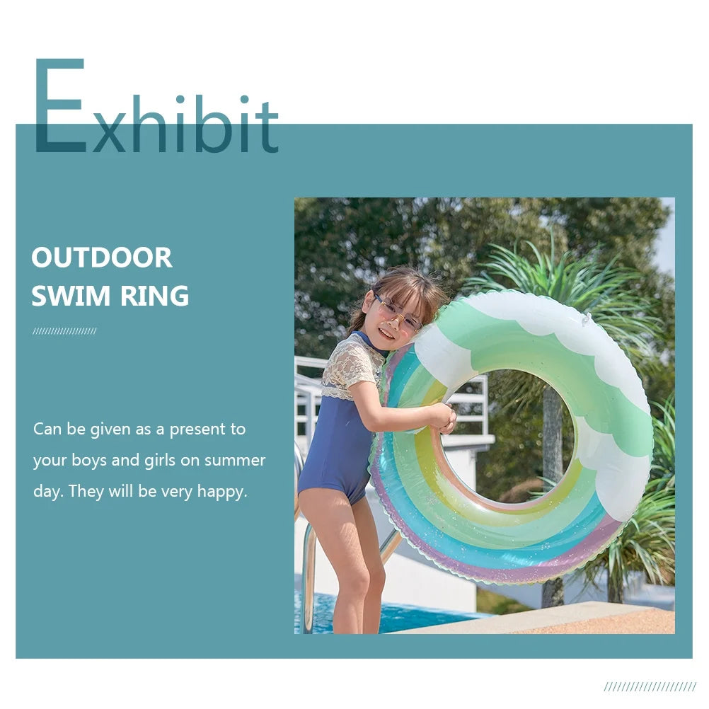 Floating Swimming Ring Inflatable Sequin Design F763