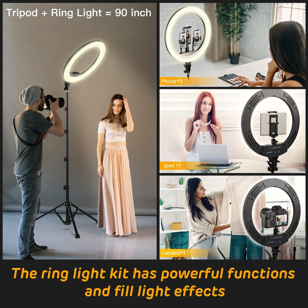 18 inch RGB Ring Light with Tripod Stand Q41357