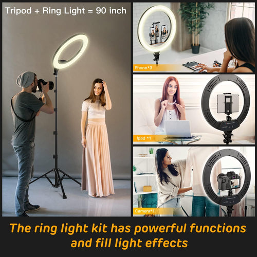 18 inch RGB Ring Light with Tripod Stand Q41357