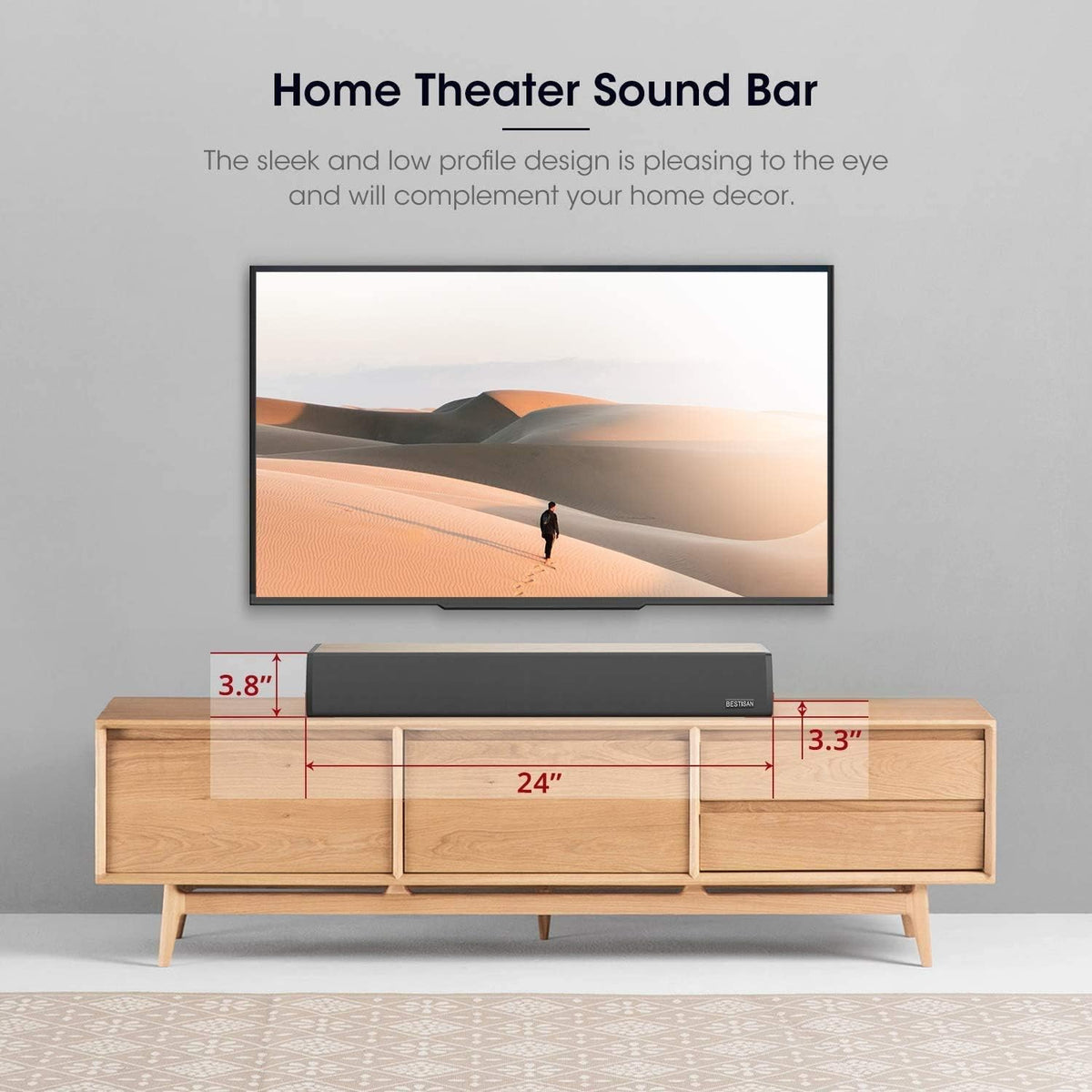 Sound Bar with Bluetooth 5.0 TV Speaker Q5047