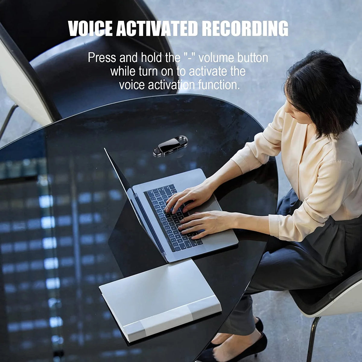 64GB Voice Activated Recorder with Noise Reduction A801085