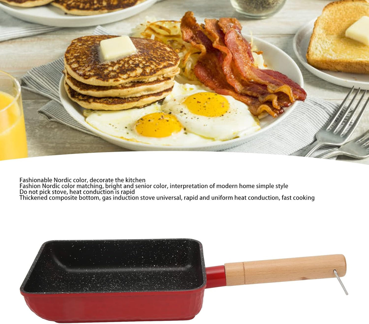 Red Non Stick Mini Frying Pan A56584