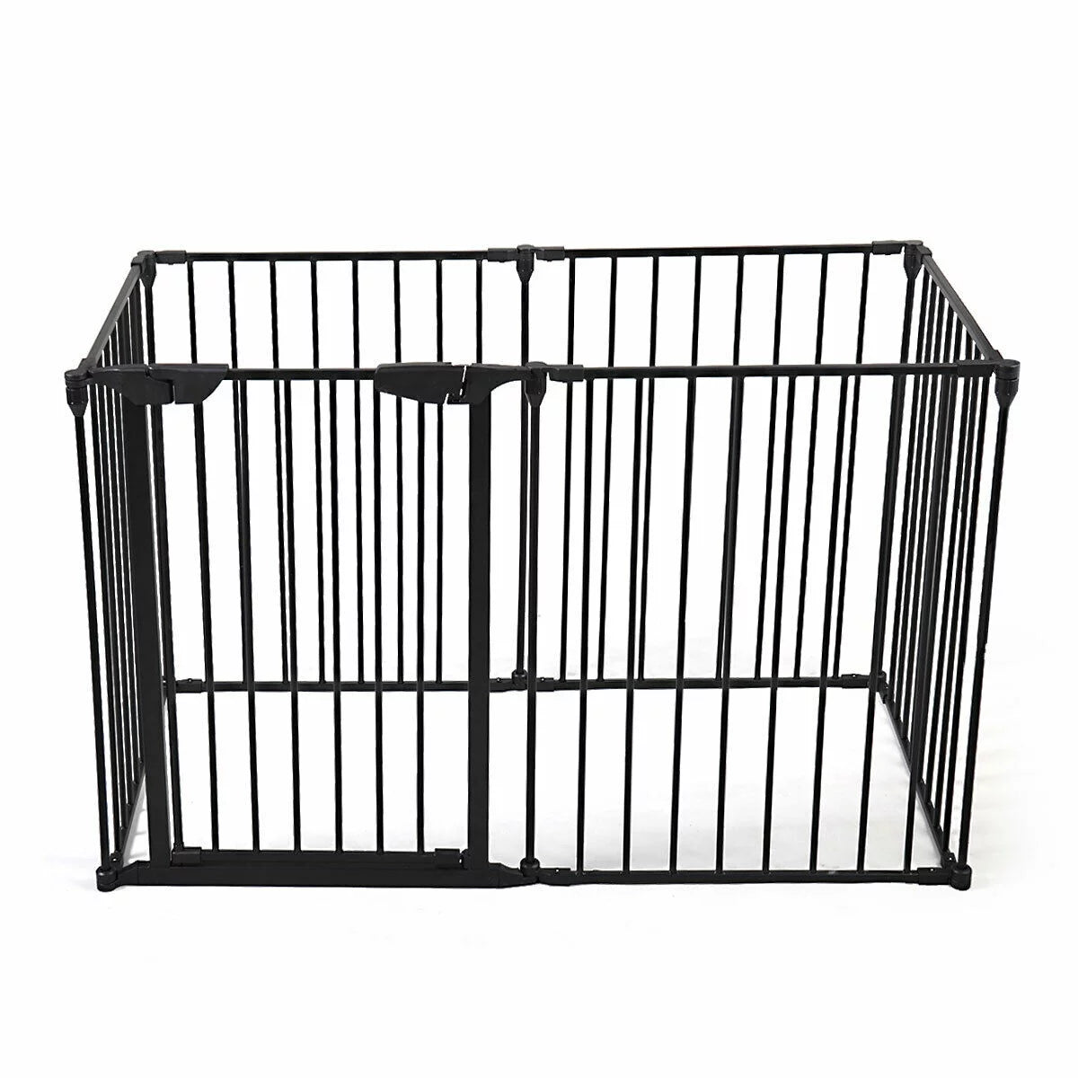 6 Panel Black Play Yard C74650
