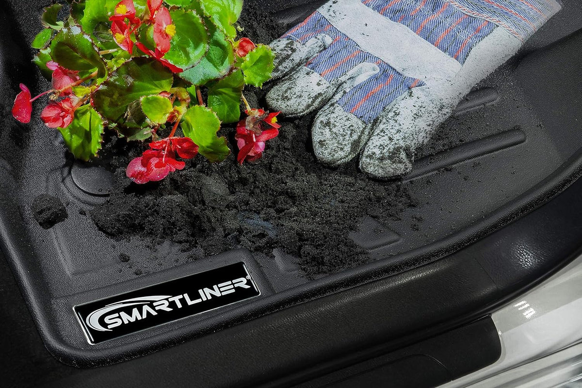 Custom Fit Floor Mats 2 Row Liner Set Black C141592