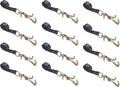 2 x 10' Car Straps Tie Down Set 4 Pack Blue U215280