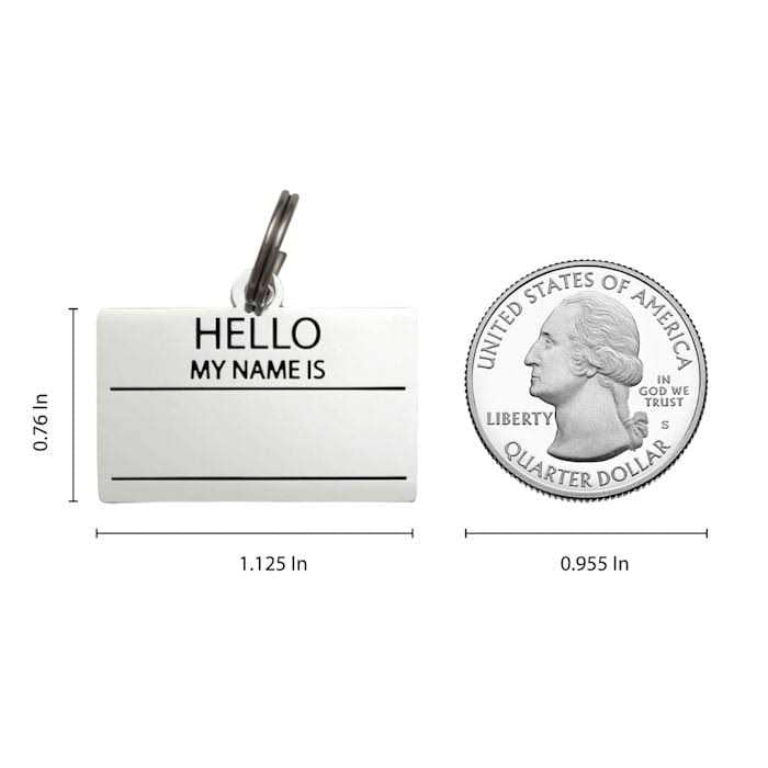 Hello My Name is ID Tag H72464