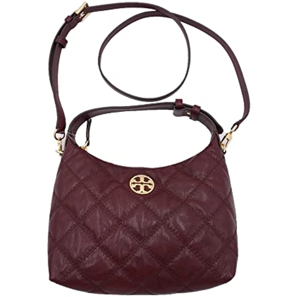 Quilted Leather Mini Hobo Bag V7712