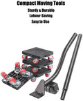 Furniture Lifter with Extension Bar and 4-Wheel Glides, 880lbs Load Capacity K567