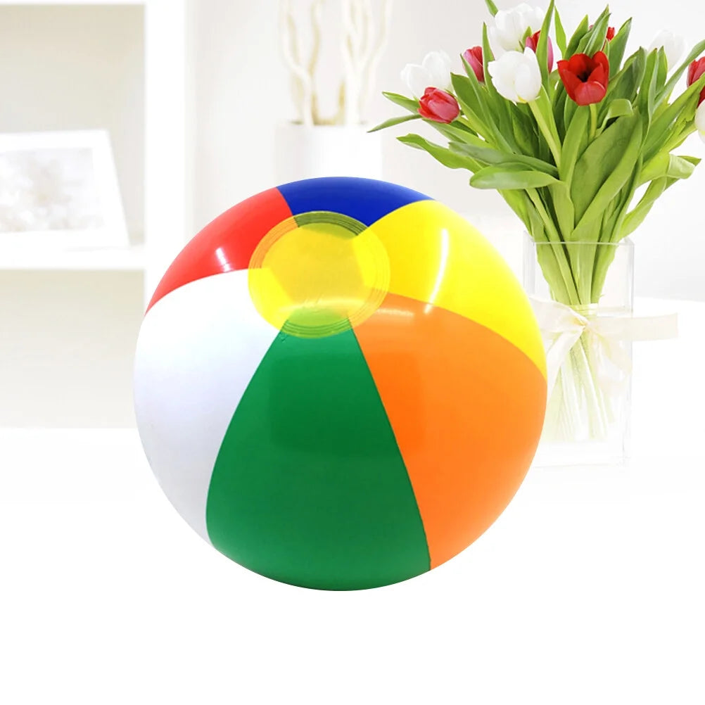 6 Pcs Colorful Inflatable Beach Ball Pool Toys Y3338