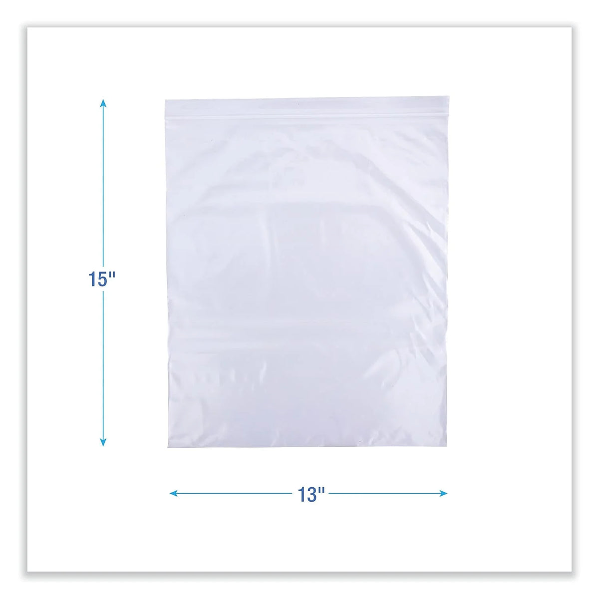 Reclosable Food Storage Bags, 2 gal, Clear, 100/Box Q700
