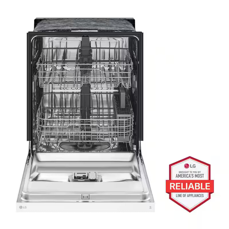 White Front Control Dishwasher with Stainless Steel Tub S938729