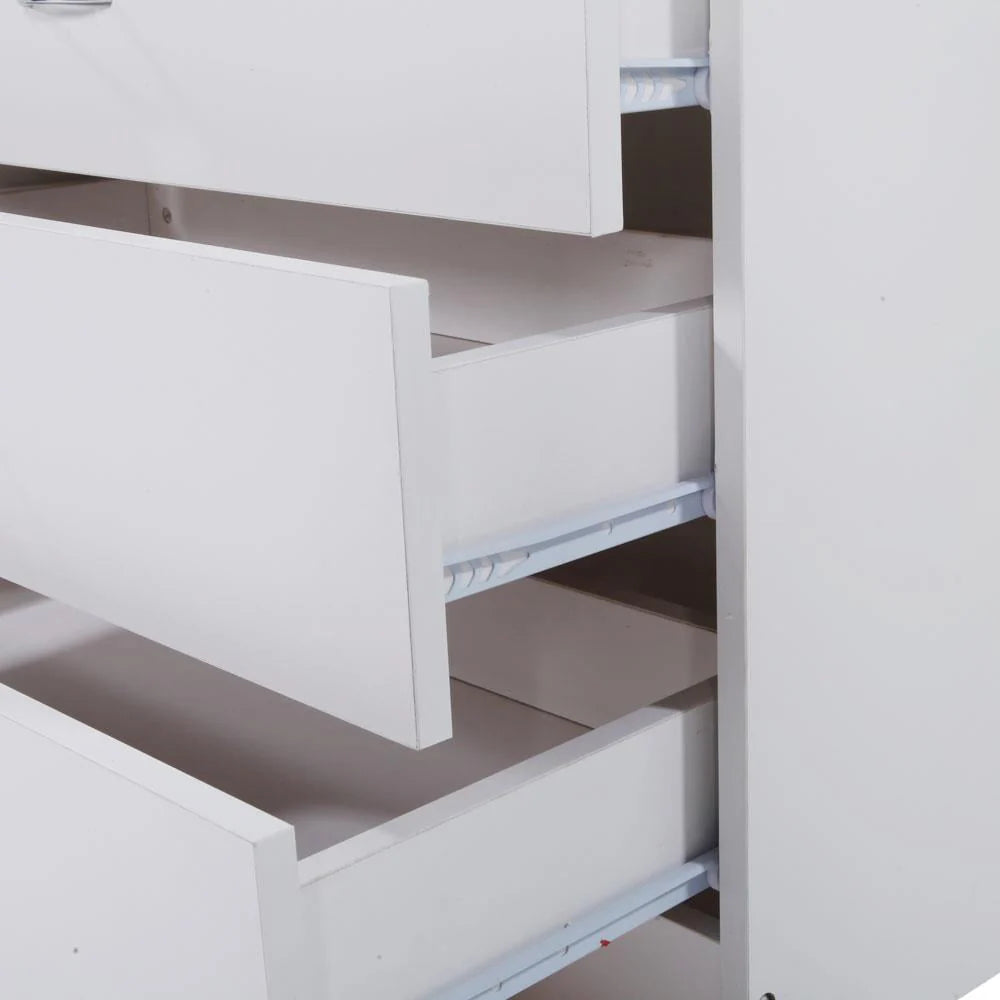 White 3 Drawer Dresser D5684