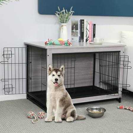 Wooden Dog Crate Furniture T4352