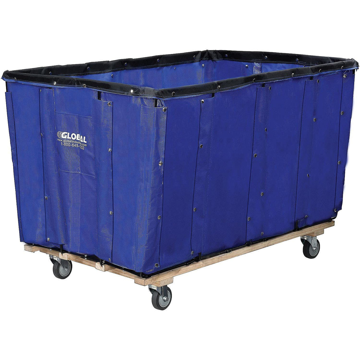 Vinyl Basket Bulk Truck, 24 Bushel, Blue V826502