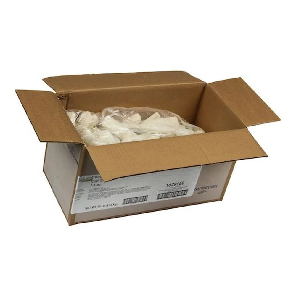 1.5 Ounce Crunchy Raw Breaded Cod Strip H191945