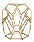 Geometric Accent Table - Multi/Gold T730939