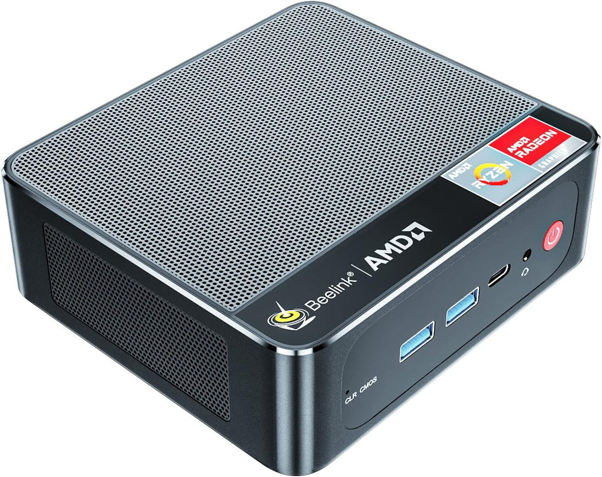 AMD Ryzen 7 3750H 16GB RAM 500GB NVMe M.2 SSD Mini PC, Triple Display, WiFi-5, Windows 11 Pro T84618