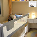 Light Gray Height-Adjustable Breathable Fabric Bed Rail Y97873