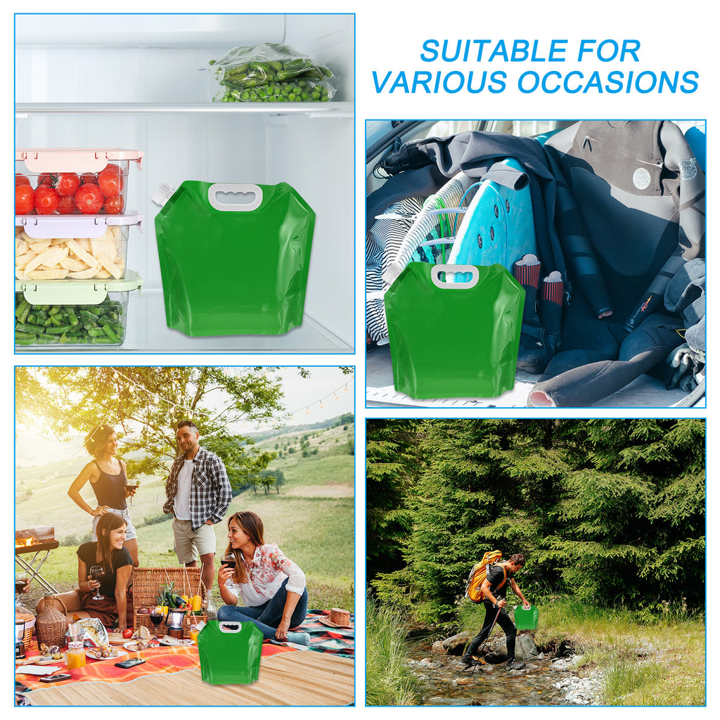 Green 6 Pack Collapsible Water Container Bag A483571