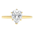 14K Yellow Gold Solitaire Engagement Ring size 8 V421388