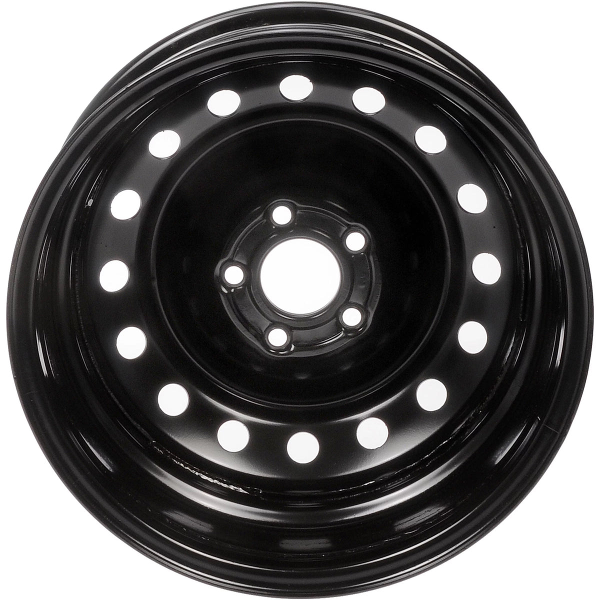 Steel 16 x 6.5-inch 5-Lug Black Wheel Rim S4426