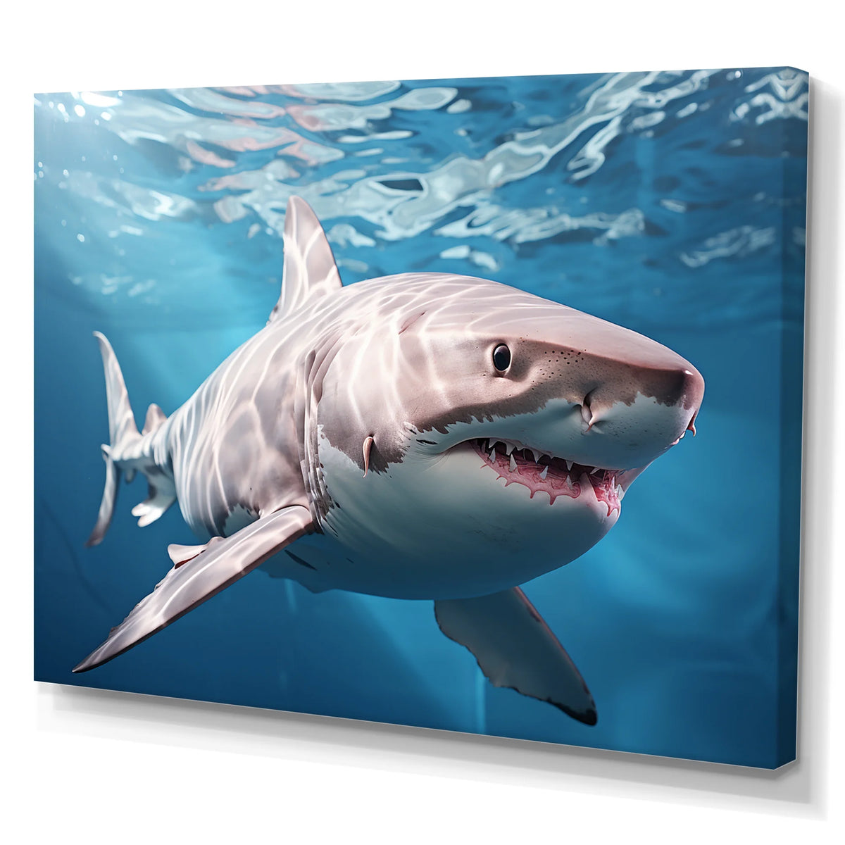 Shark Canvas Art Print V5919