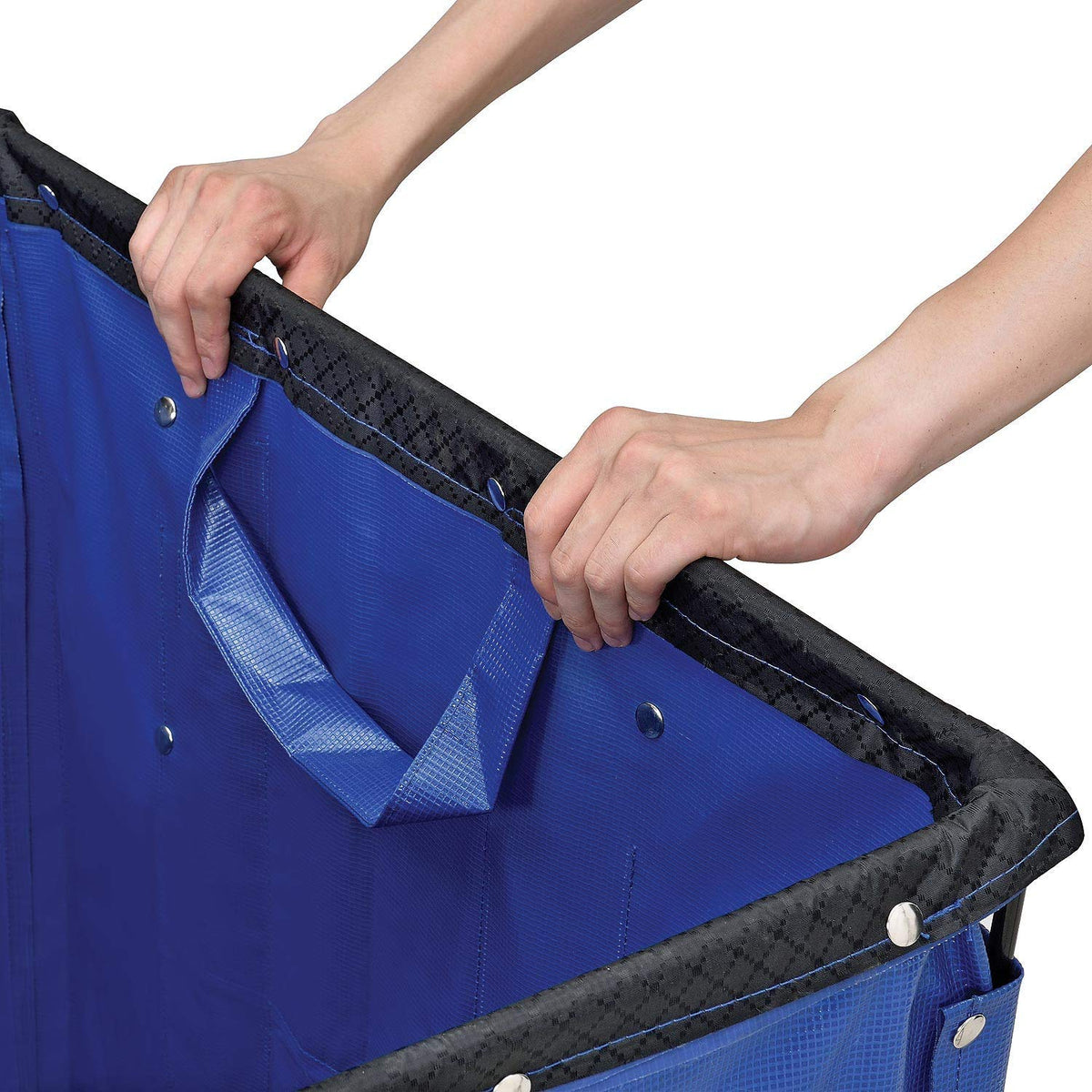 Vinyl Basket Bulk Truck, 24 Bushel, Blue V826502