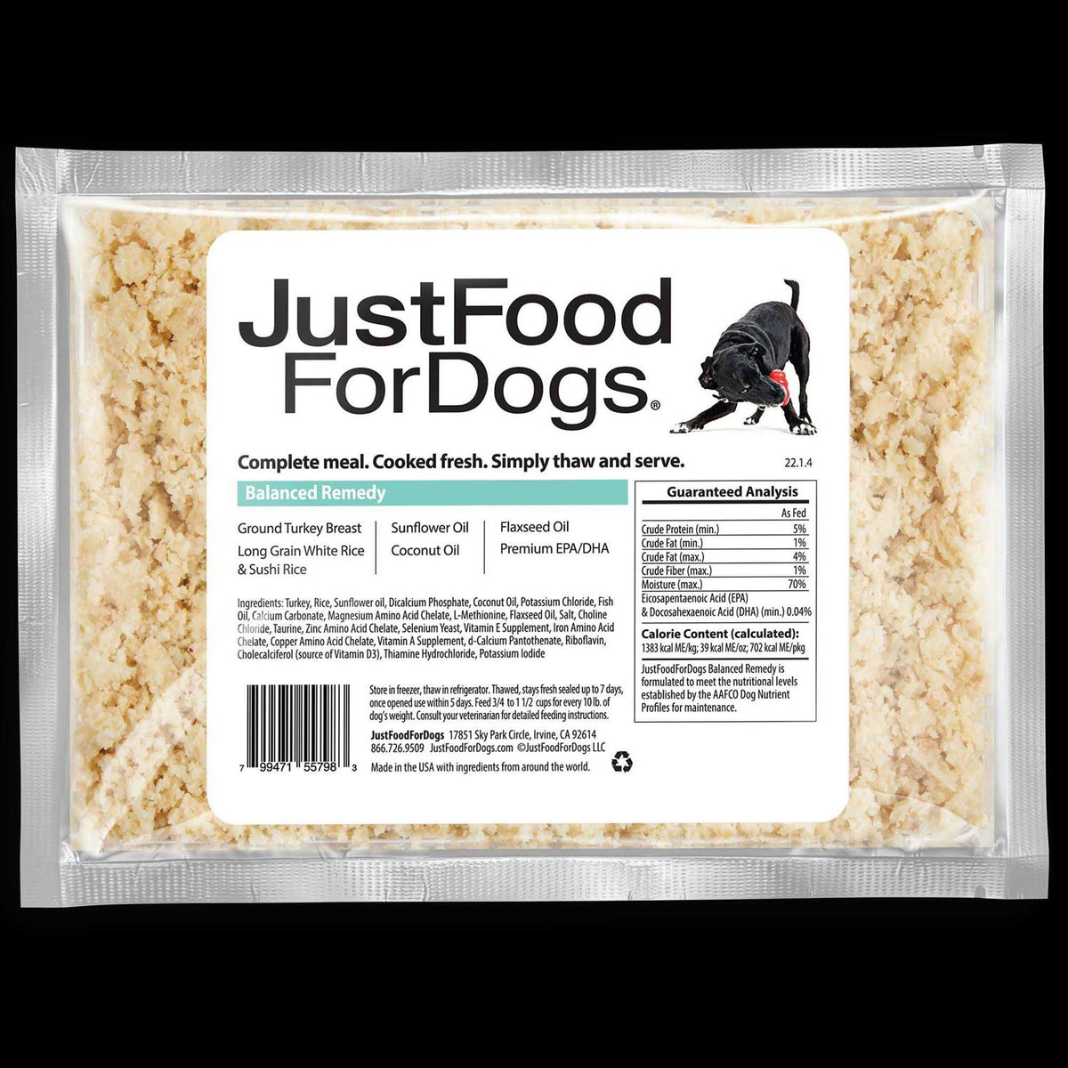 Balanced Frozen Dog Food Y569