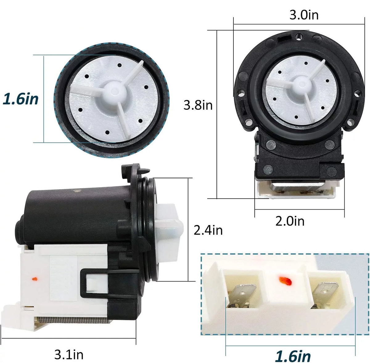 Washer Water Drain Pump Motor W5181