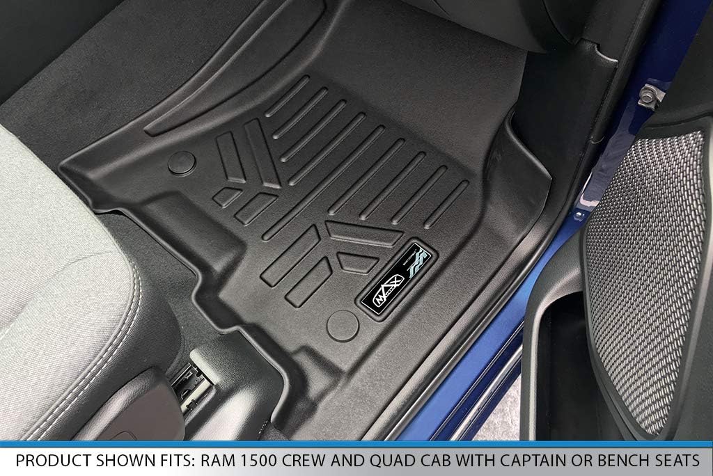Custom Fit Floor Mats 2 Row Liner Set Black C141592