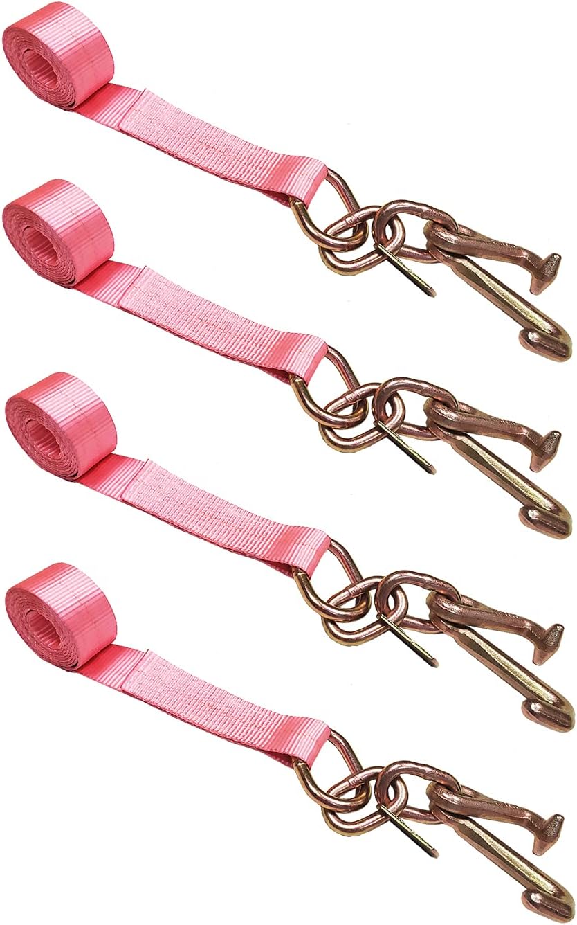 2 x 10' Car Straps Tie Down Set 4 Pack Blue U215280