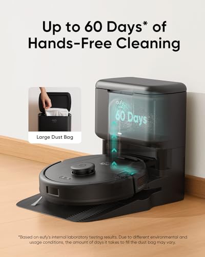 Robot Vacuum with Self Empty Station, 5,000 Pa Suction Y115