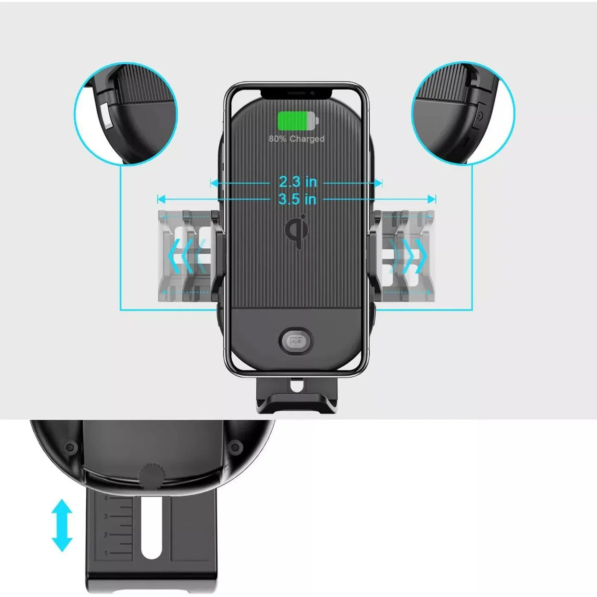 Wireless Charger Car Mount for Celero 5G Plus (2024) Q3462