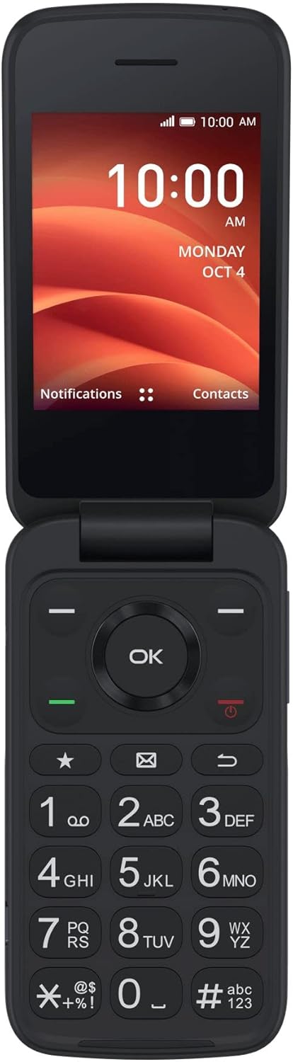 Black 4G LTE FlipPhone V87213
