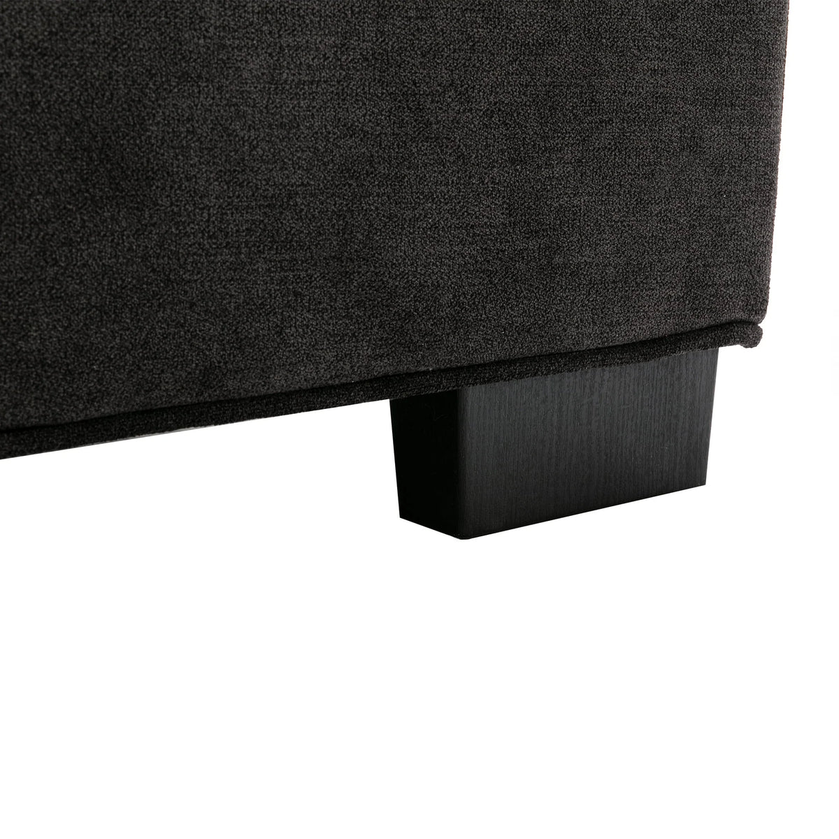 Black Ottoman Barrel Chair U113