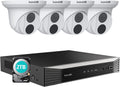 4K PoE Security Camera System 8 Channels 4pcs Dome Cameras 2TB Hard Disk V42642