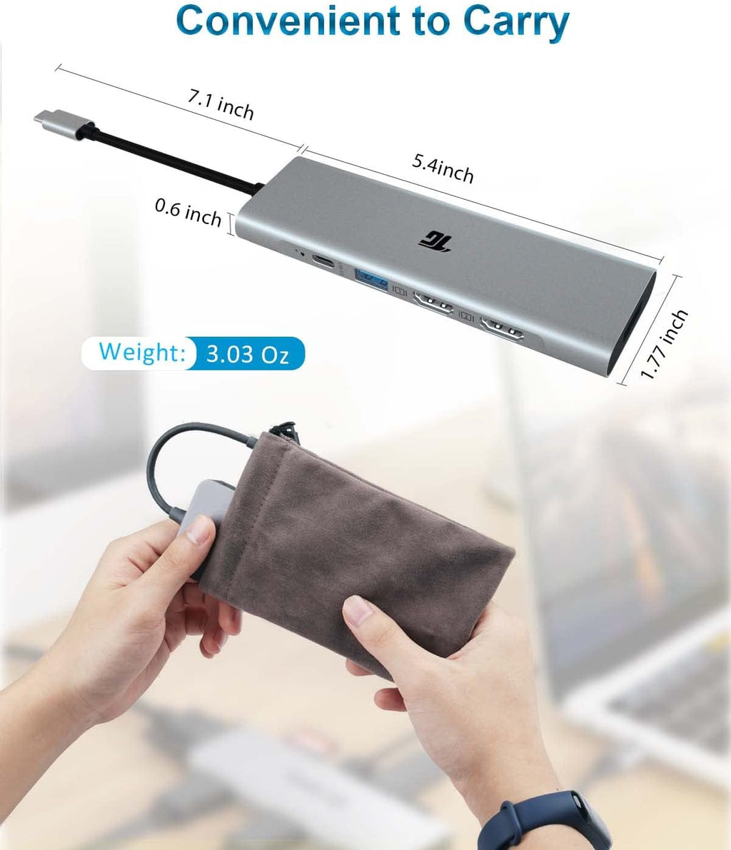 9 in 1 USB C Docking Station with Dual 4K HDMI W706303