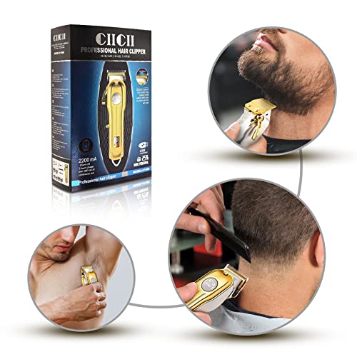 Hair Clippers, 12Pcs Cordless Rechargeable LCD Display Hair Beard Trimming Kit U42630