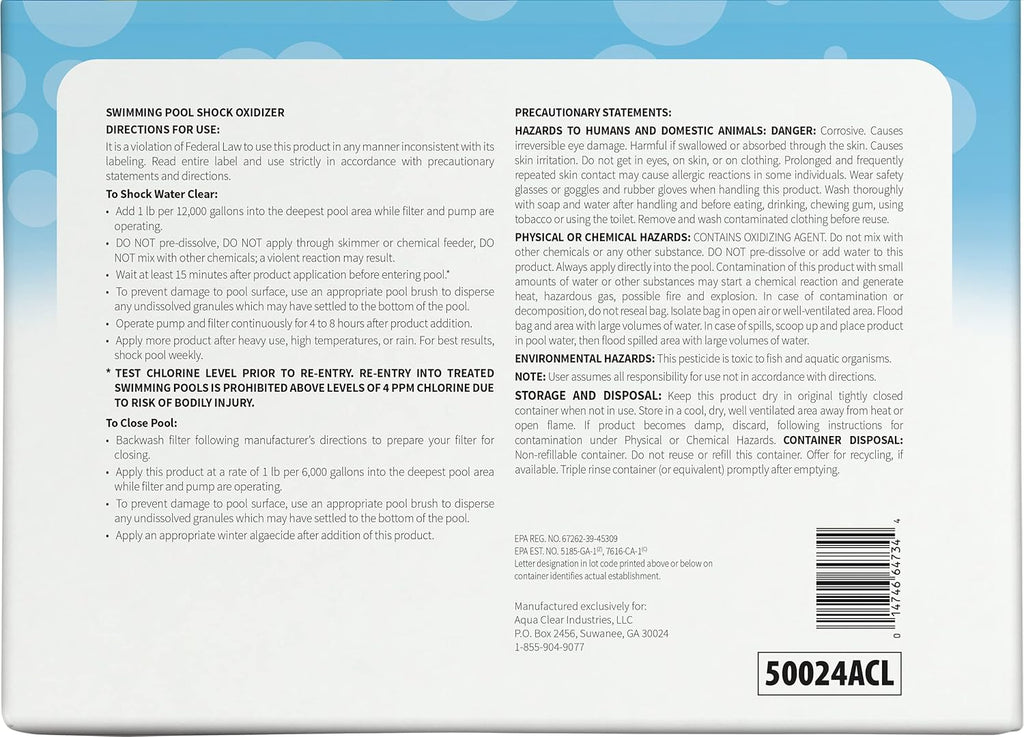 24x1 lb. Pool Shock I263231