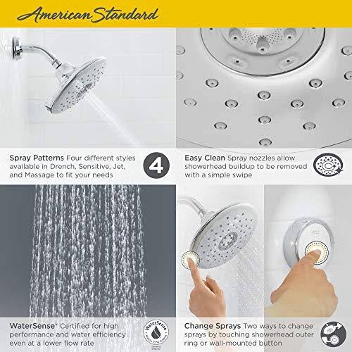 4-Function Shower Head 2.5 GPM Polished Chrome Y10757
