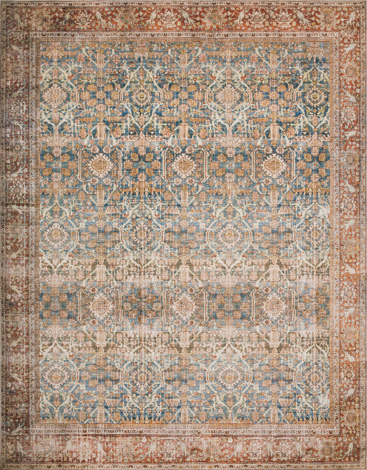 Ocean Rust 2'6 x 9'6 Rug Z9890