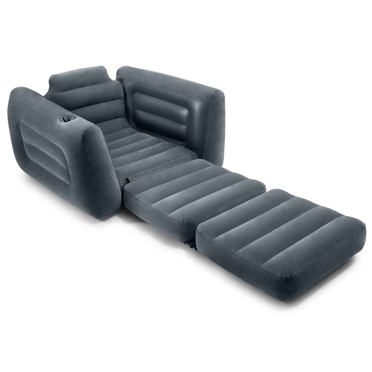Inflatable Pull Out Sofa Chair Sleeper with Twin Sized Air Mattress I87020