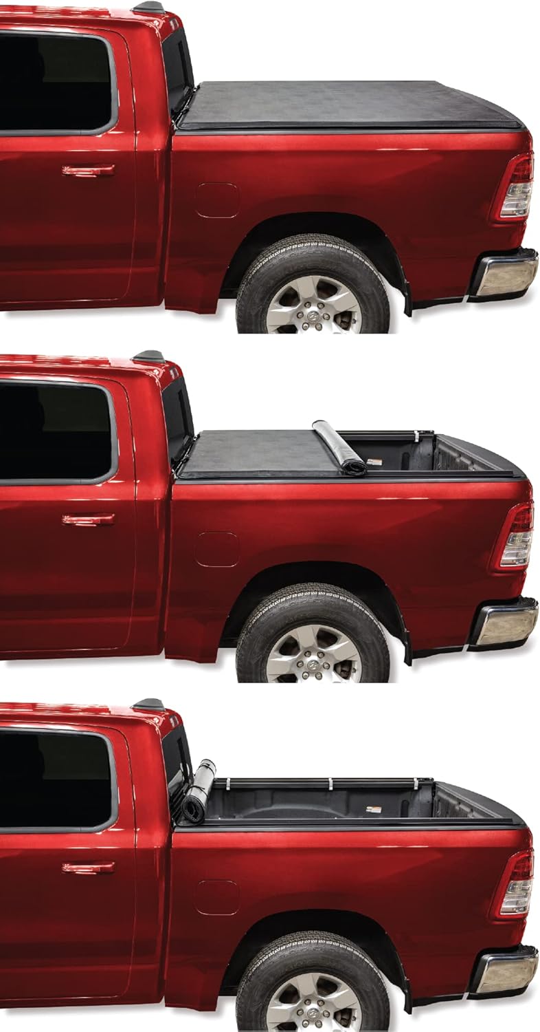 Soft Roll Up Truck Bed Tonneau Cover Y858581