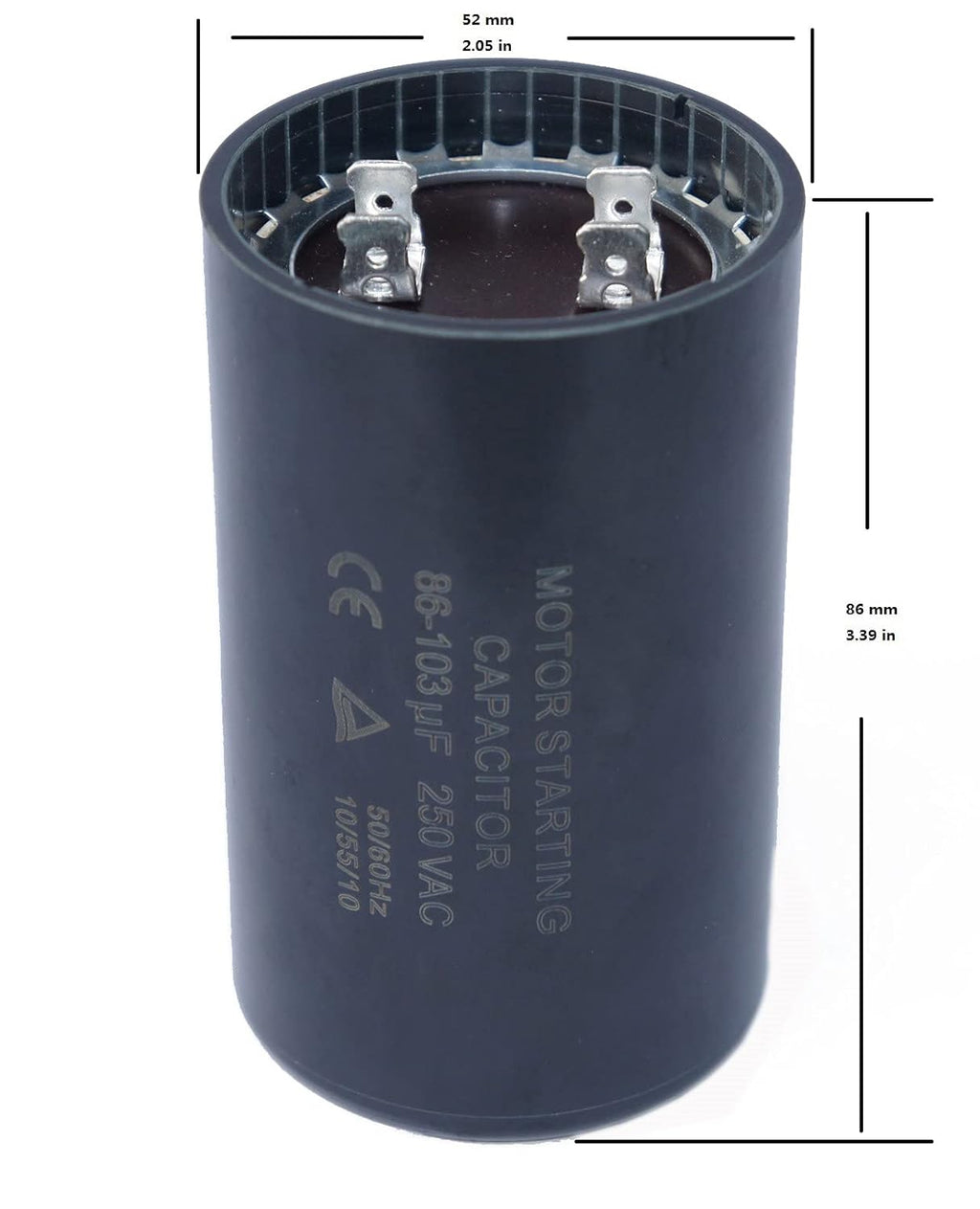 Motor Start Capacitor 86-103 MFD (uF) Q4846