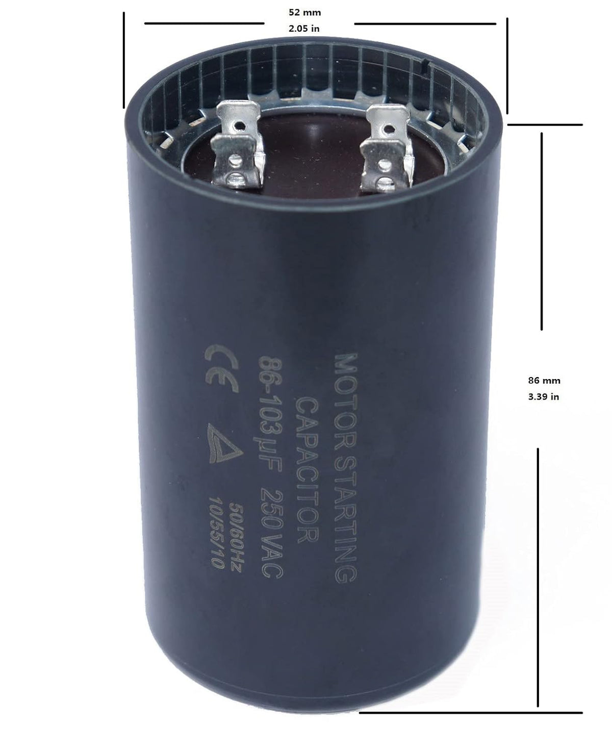 Motor Start Capacitor 86-103 MFD (uF) Q4846