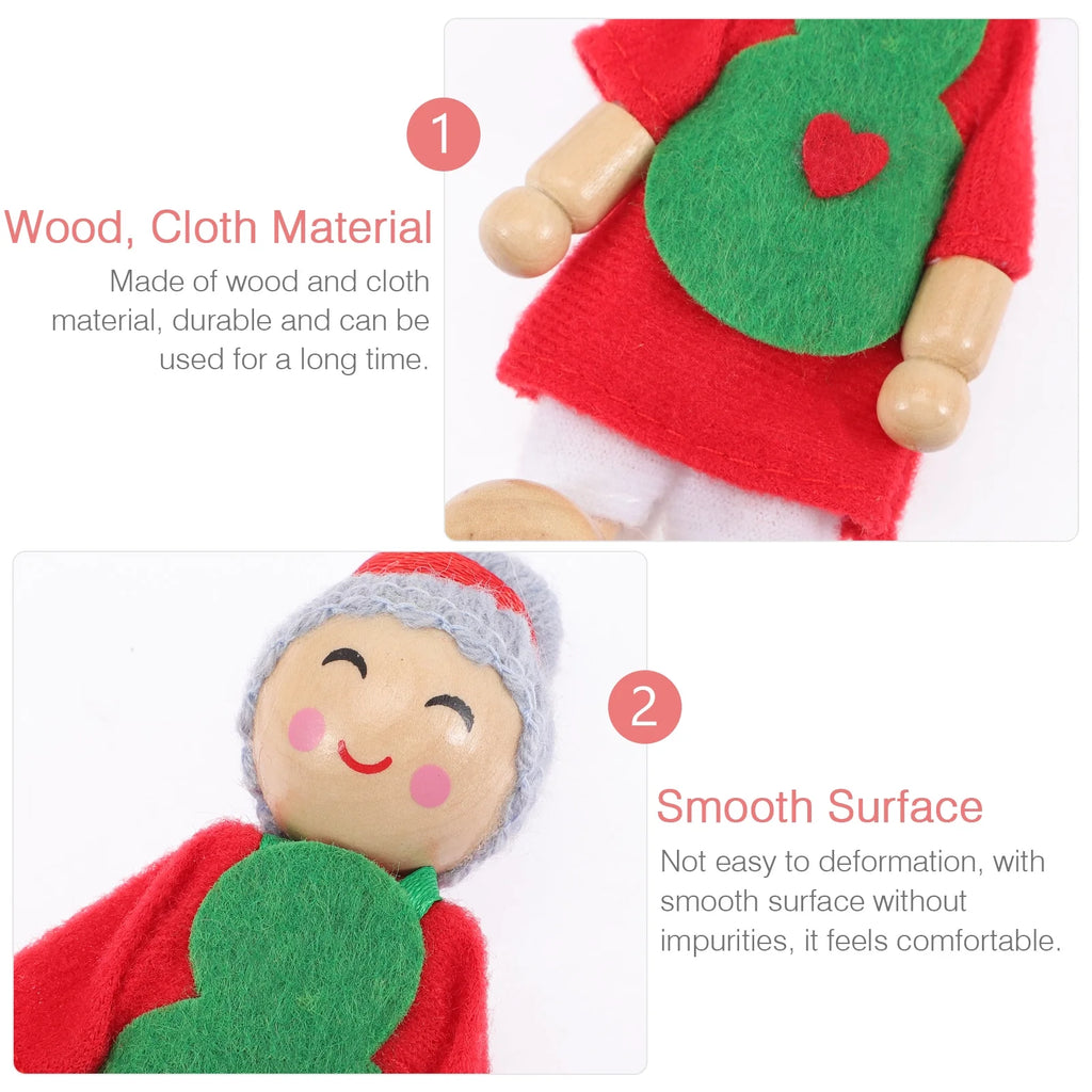 7pcs Wooden Doll Playset B810